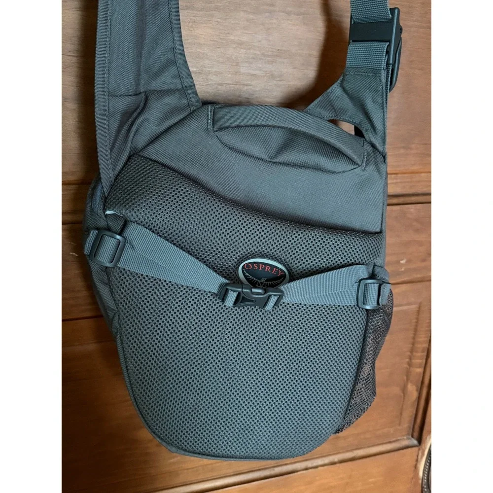 Osprey Veer Sling Bag Red Gray Crossbody Shoulder Backpack Recycled Messenger